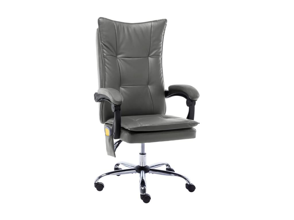 Anthracite Faux Leather Massage Office Chair IFXG58398