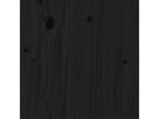 Black Headboard 205.5x4x100 cm Solid Pine Wood PMHF17363