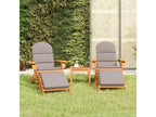 Domopure 3-piece garden furniture set, solid wood, PINO73744