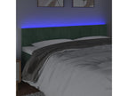 Dark Green LED Headboard 160x5x78/88 cm Velvet EKOO65747