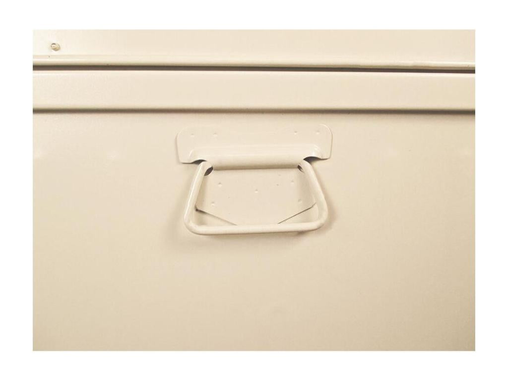 Decohaute white metal trunk with polyurethane handle, 265 liters, UCJD99322