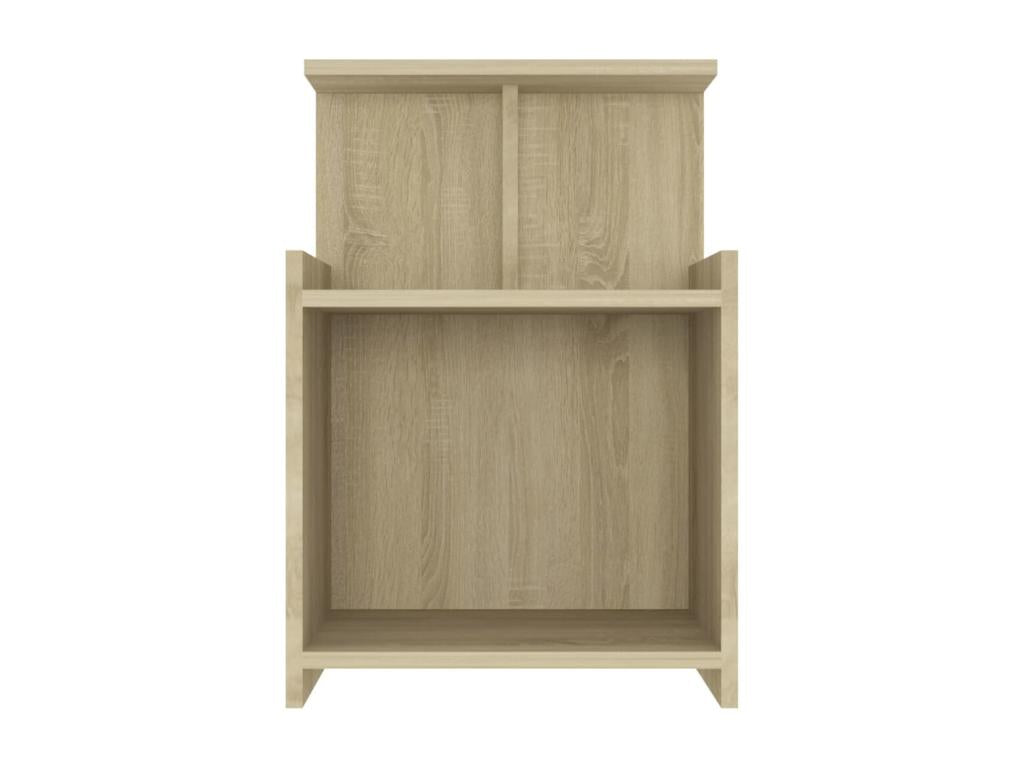 Domopure Oak Bedside Table 40x35x60 cm Chipboard RAWK23602