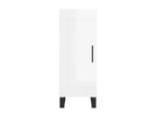 High-gloss white sideboard, 34.5x34x180 cm, engineered wood, VJCZ27236