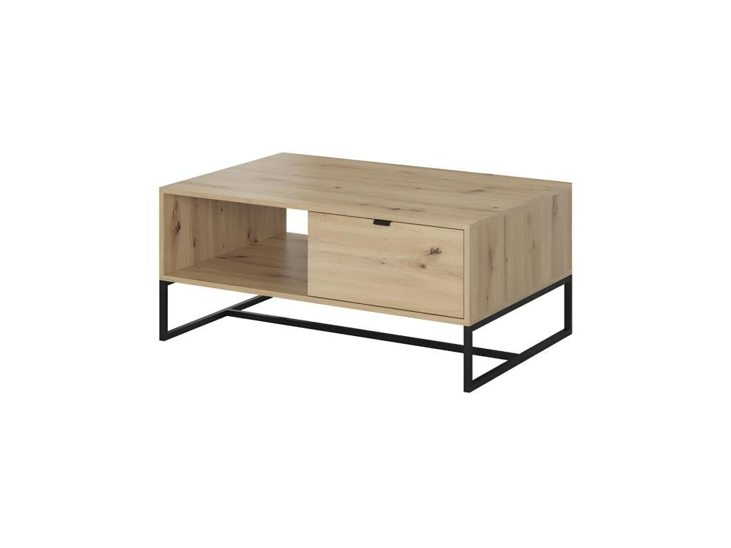 Domopure matte white coffee table, 104x68cm, high-quality modern design, MVVX14350
