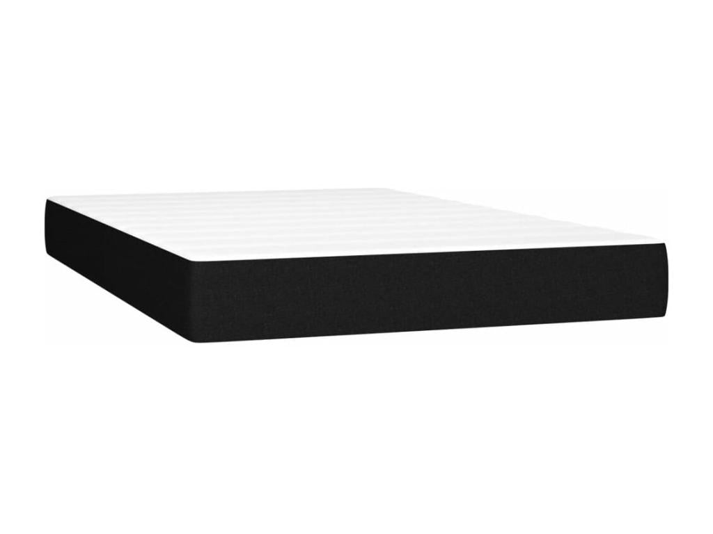 Upholstered bed base with mattress, black, 120x200 cm, fabric, 4 IMHE14375