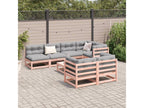 Domopure RHOF74508 8-piece solid fir wood garden furniture set
