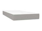 Decohaute bed base and mattress with LED, light grey, 90x190 cm, YFQH67114