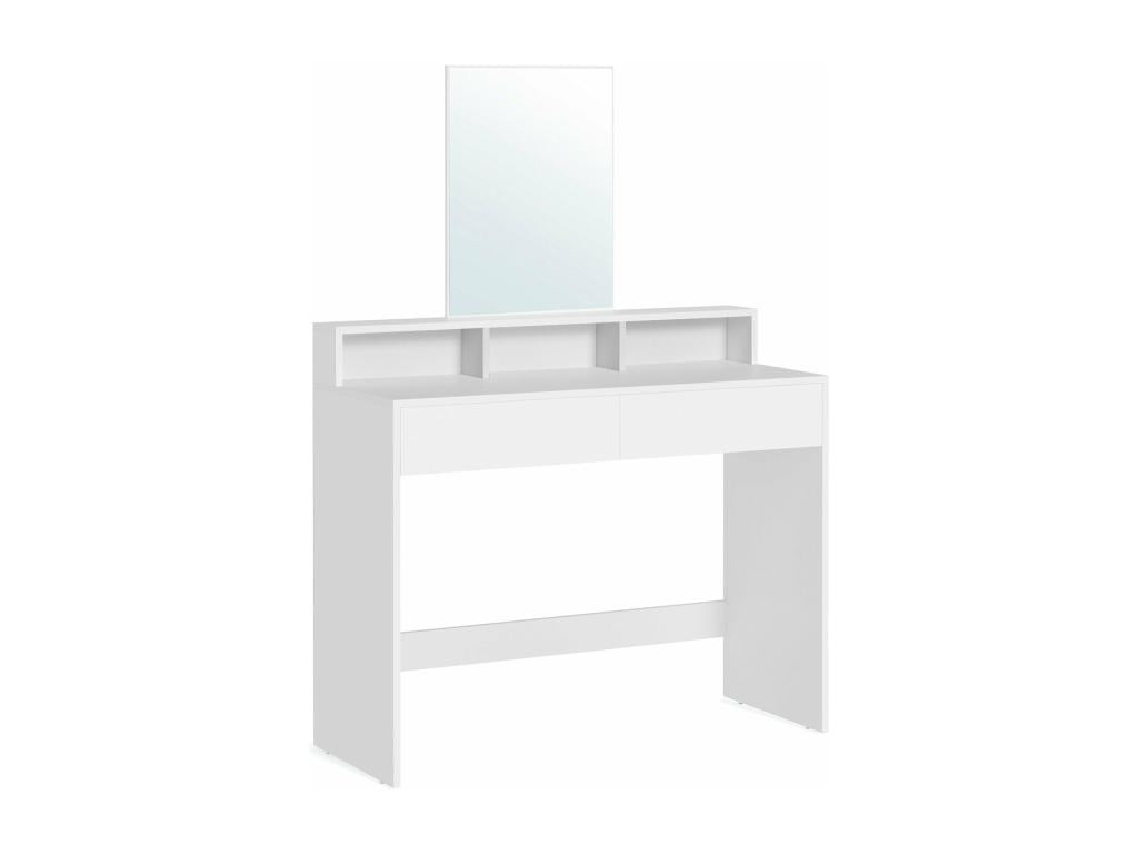 Dressing table with 2 drawers and 3 small niches with mirror - H140 cm NGRL86348