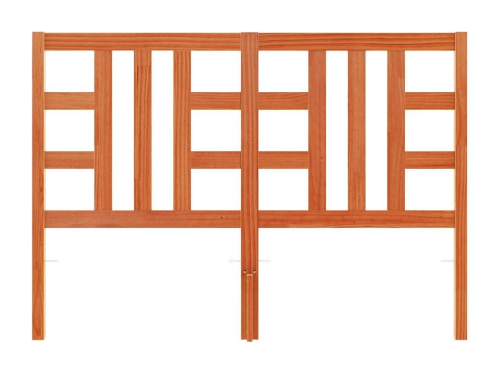 Brown headboard 150cm solid pine wood WNKZ31745