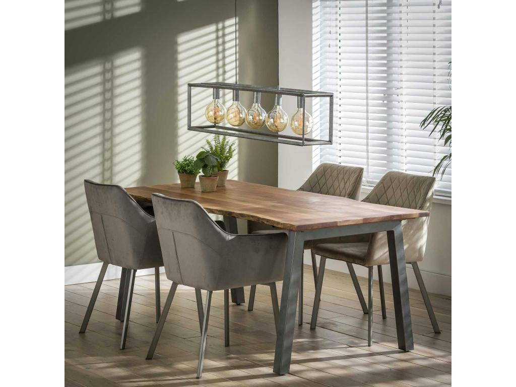 Domopure wood and metal dining table 180 Domopure ZCXZ52950