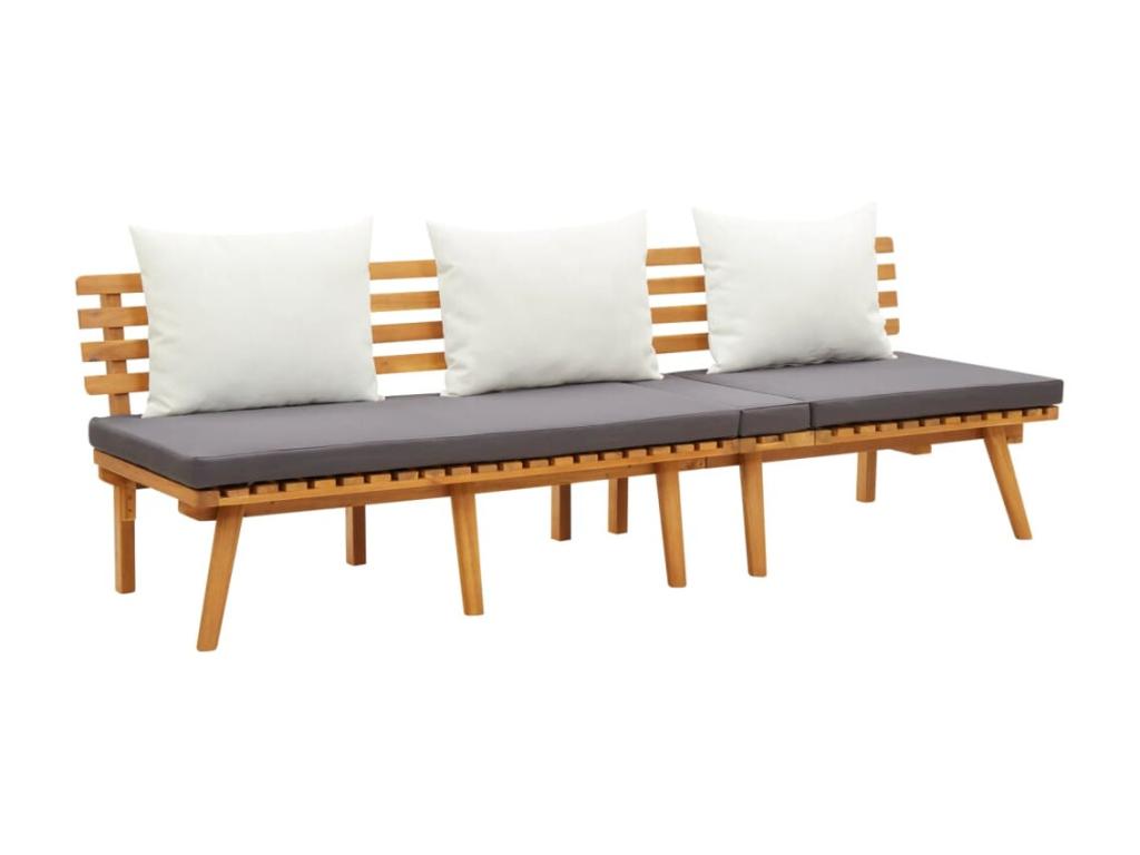 200x65 cm bed made of solid Domopure wood IYZJ58532