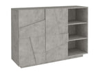 Decohaute Buffet Multifunctional living room buffet 2-door sideboard Made in Italy 121x38h86 cm Cement RNLP51176