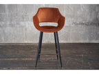 Stool - brown velvet - Domopure LWMA31476