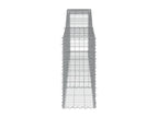 Arched gabion baskets, 2 pcs, 400x50x100-120, galvanized iron, IBNO50005