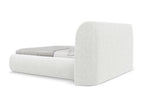 160x200cm White Boucle Fabric Storage Bed - Domopure MKSP86984
