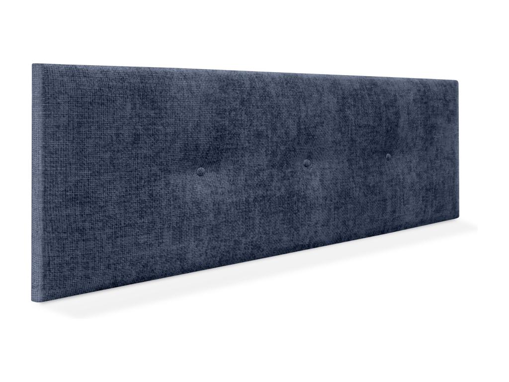 Chicyla Natural Wool Headboard with Buttons 150x50cm for 150cm Beds - Blue NSXA53610