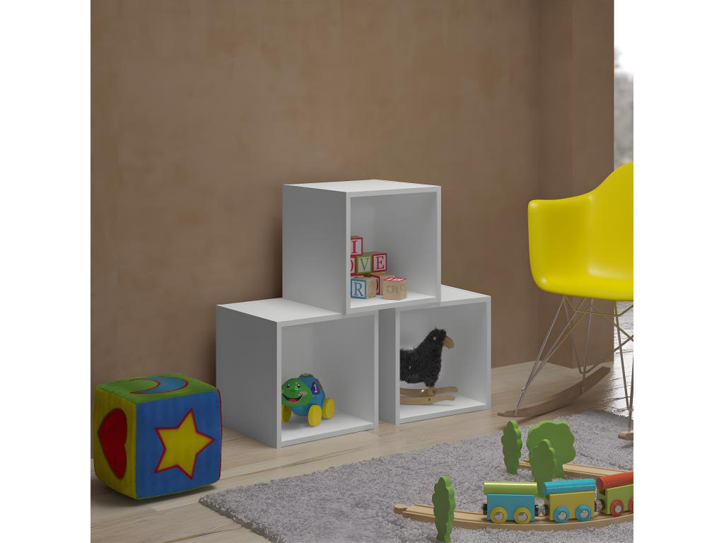 Decohaute VKKF47200 1-compartment white fiberboard storage unit