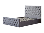 Chicyla Velvet Upholstered Storage Bed - Beige - 140x190 PWFA44540