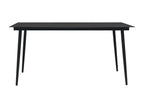 Black outdoor dining furniture 150x80x74 cm 02 0014674 HEYI31768