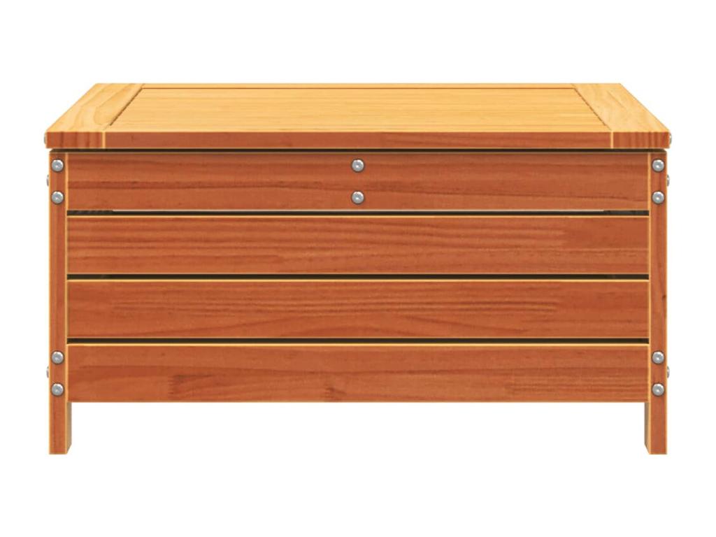 Brown garden footrest 62x63.5x32 solid pine wood OOJK33321