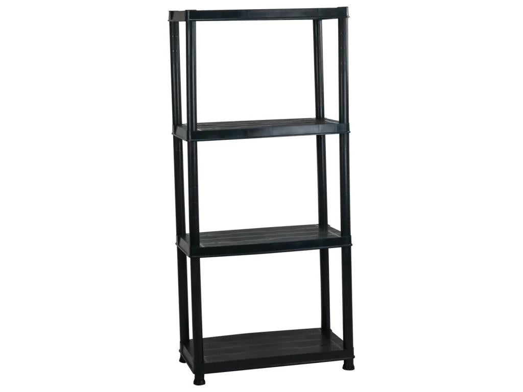 Resin shelving unit with 4 shelves, 130x60x30cm, 100Kg, 7house DLAL52400