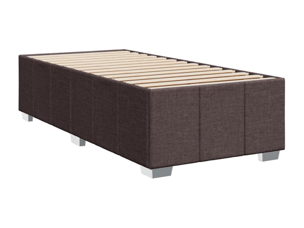 Domopure bed base with mattress, dark brown, 80x200 cm, UXSR92251