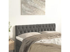 2-piece headboard set, dark grey, 72x7x78-888 cm, velvet, LONY70682