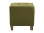 Set of 2 Stools - Fabric / Wood - Green - Chicyla SOTE96658