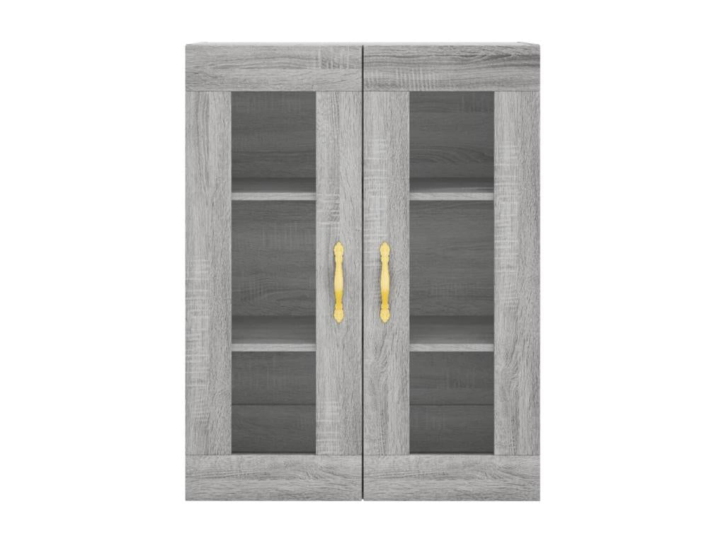 Decohaute tall sideboard, grey, 69.5x34x180 cm, engineered wood, ZDQX74384