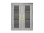 Decohaute tall sideboard, grey, 69.5x34x180 cm, engineered wood, ZDQX74384