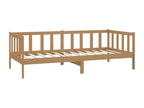 Daybed and mattress 90x200cm Honey brown Solid pine wood NCHE04856
