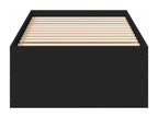 Black bed frame 90x200 cm engineered wood DNCO61363