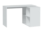 Domopure Corner Desk, Multi-Purpose Office Table, Space-Saving Multi-Position Desk, 152x49h74 cm, White RCOO04293