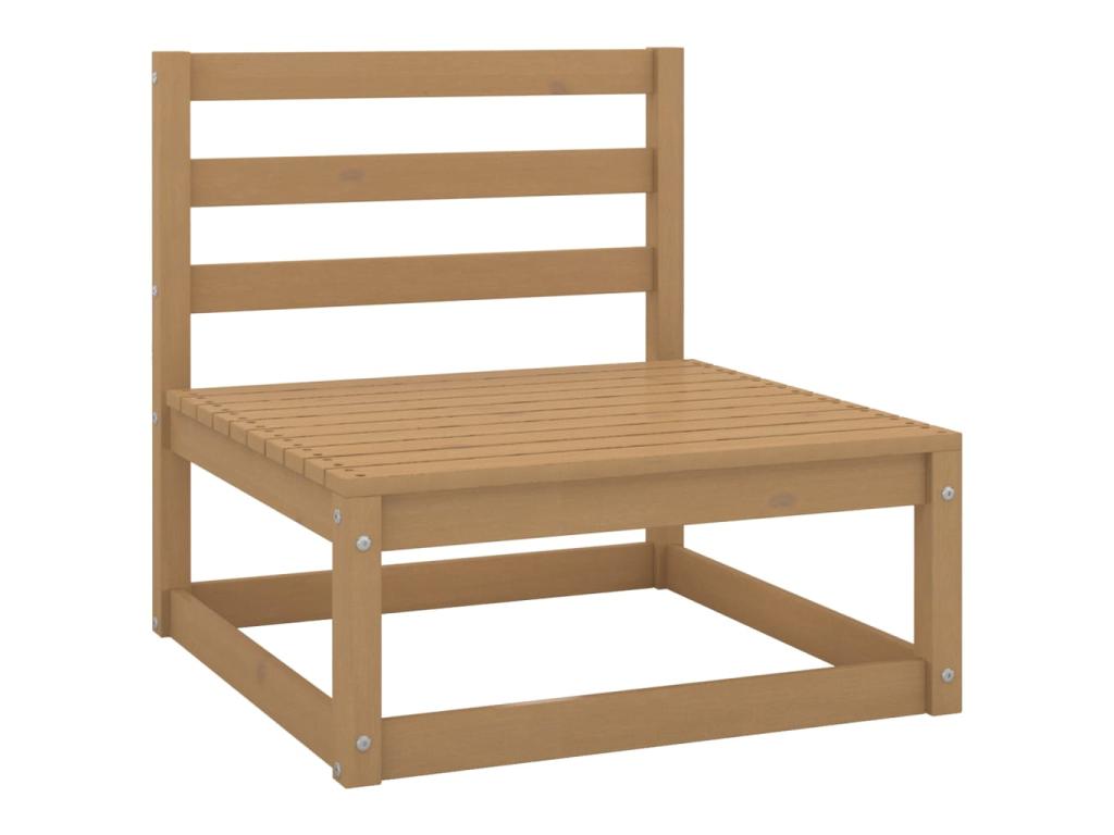 8-piece garden furniture set, honey brown, solid pine wood, 21 QJWW20996