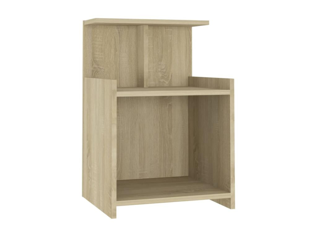 Domopure Oak Bedside Table 40x35x60 cm Chipboard RAWK23602