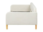 Upholstered daybed 90x200 cm - linen fabric - Beige OQGK25772