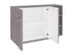 Decohaute Buffet Multifunctional living room buffet 2-door sideboard Made in Italy 121x38h86 cm Cement RNLP51176