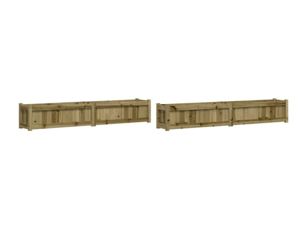 2-piece planters made of impregnated pine wood LRDC02820