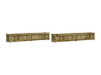2-piece planters made of impregnated pine wood LRDC02820