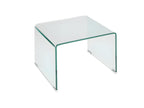 Set of 2 bedside tables - Curved tempered glass - Decohaute FONK72860