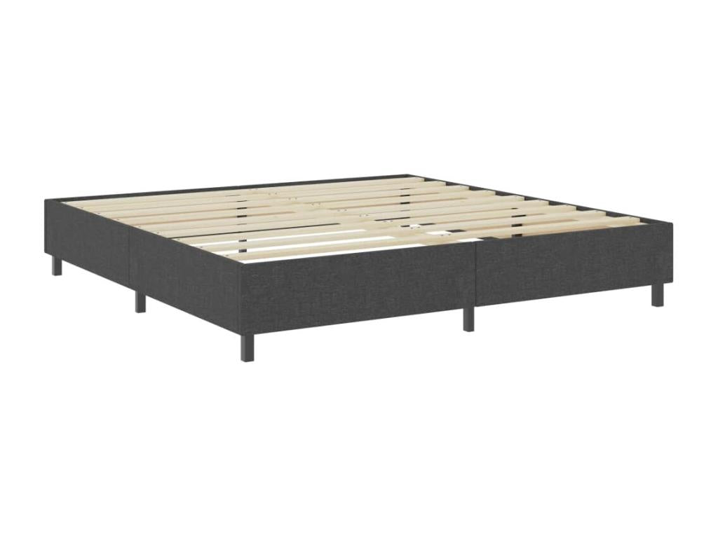 Upholstered bed base, Grey Fabric, 200x200 cm, VDDS64777