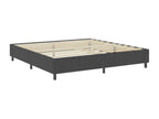 Upholstered bed base, Grey Fabric, 200x200 cm, VDDS64777