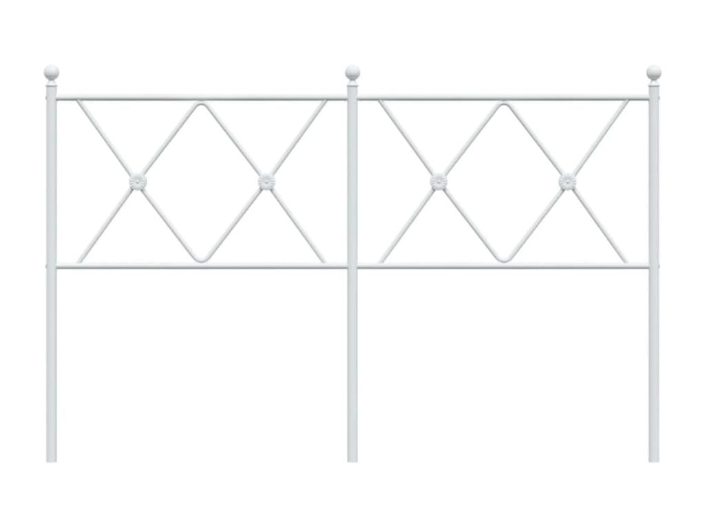 White metal headboard 137cm AGJG65182