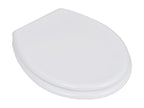 White wood-effect toilet seat with lid, 45x36x5 cm, 02 0002878 EBOX41847