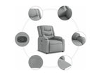 Light Grey Fabric Reclining Armchair OBYV63853