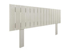 Decohaute Recycled Wood Headboard, Vertical Style, with Legs, 135x115cm, for 135cm Beds - Beige, Spiked, BYSP19171