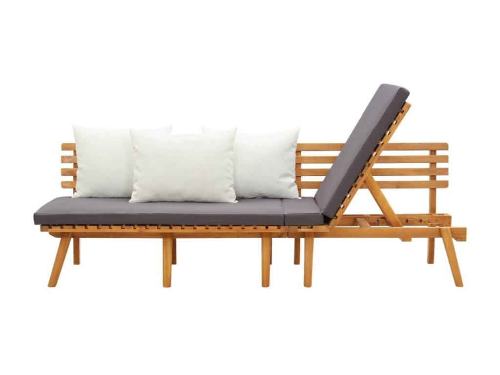 200x65 cm bed made of solid Domopure wood IYZJ58532