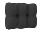 7-piece garden furniture set with cushions, anthracite, solid pine LTIF26572