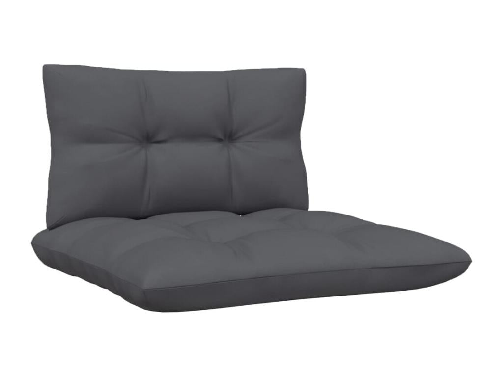 7-piece garden furniture set with cushions, anthracite pine wood PMOL39272