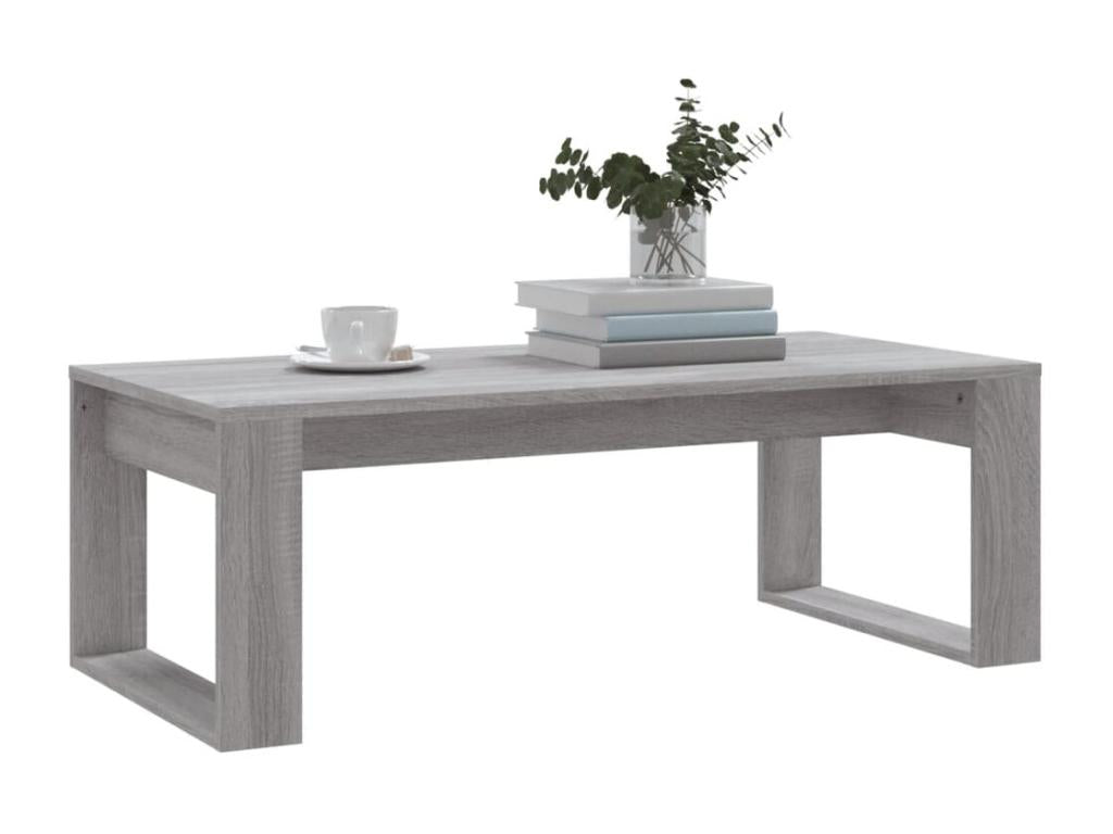 Decohaute grey coffee table 102x50x35 cm engineered wood IIKX63501